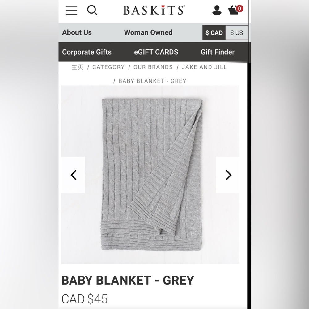 Knit Cotton baby blanket